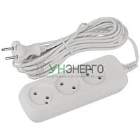 Удлинитель 3х5м без заземл. 6А IP20 GREEN LINE UDL-6-350 ШВВП 2х0.75 Эра Б0065070 Удлинитель 3х5м без заземл. 6А IP20 GREEN LINE UDL-6-350 ШВВП 2х0.75 Эра Б0065070