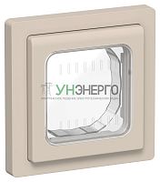 Рамка 1-м СП FLITE Рпро-1-55-ФлЛ IP55 льняной IEK FI-M10-32-55-K88