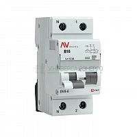 Выключатель автоматический дифференциального тока 2п (1P+N) B 16А 300мА тип A 6кА DVA-6 Averes EKF rcbo6-1pn-16B-300-a-av
