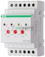Реле напряжения CP-730 (DIN-рейка 3х400/230 + N 8А IP20) F&F EA04.009.004