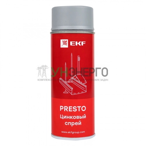Спрей цинковый "Presto" 400мл EKF lp-zinc