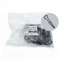 Дюбель-хомут для плоского кабеля (5-10мм), STEKKER DCL01-5-10, полипропилен, черный (DIY упаковка 10шт.) 39862