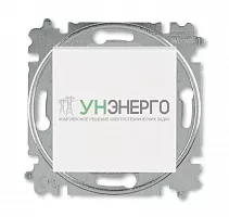 Переключатель кнопочный 1-кл. СП Levit IP20 жемчуж./ледяной ABB 2CHH598645A6068