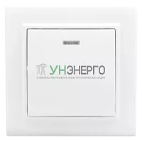 Выключатель 1-кл. СП Минск 10А IP20 с индикатором бел. Basic EKF ERV10-121-10