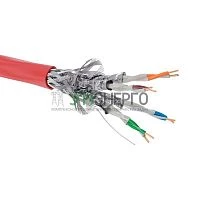 Кабель CAT 6A S/FTP нг(А)-FRHF (бухта 500м) красн. DKC RN6ASFA04RD