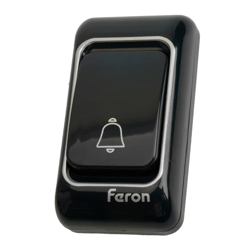 Звонок дверной беспроводной Feron E-383 Электрический 38 мелодий черный, серебро с питанием от батареек 48924 фото 5