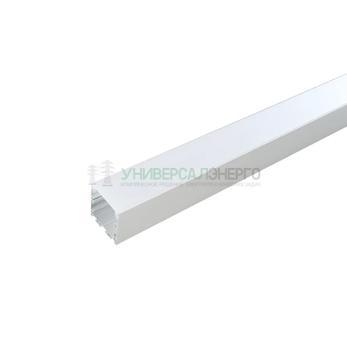 Профиль алюминиевый накладной "Линии света" с крепежами, белый, CAB256 10372