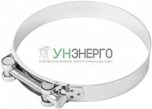 Хомут обжимной силовой шарнирный нерж.сталь 149-161мм ХВАТ 99377т Хомут обжимной силовой шарнирный нерж.сталь 149-161мм ХВАТ 99377т