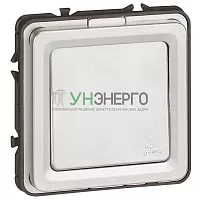 Выключатель 1-кл. 2п СП Soliroc 20А IP55 250В 20AX хром Leg 077822