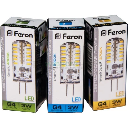 Лампа светодиодная Feron LB-422 G4 3W 6400K 25533 фото 2