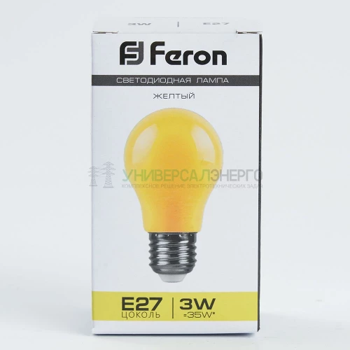 Лампа светодиодная Feron LB-375 E27 3W желтый 25921 фото 7