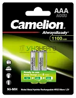 Аккумулятор Always Ready AAA-1100mAh Ni-Mh BL-2 NH-AAA1100BP2 1.2В Camelion 15037