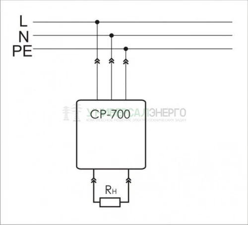 Реле напряжения CP-700 (однофазный; цифровая индикация напряжения тип корпуса вилка-розетка; 150-300В 16А 1NO IP20) F&F EA04.009.010 фото 2