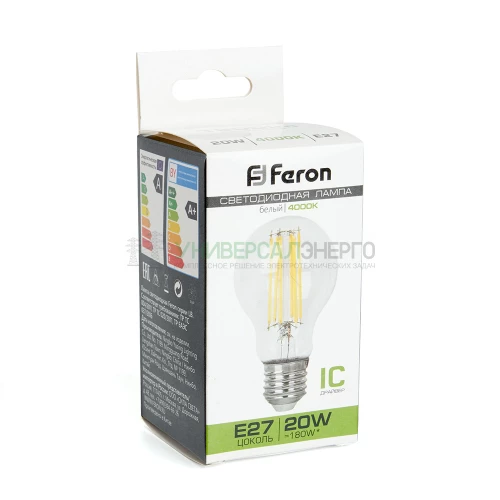 Лампа светодиодная Feron LB-620 Шар E27 20W 4000K 38246 фото 4