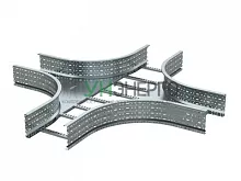 Ответвитель для лестн. лотка Х-образ. 100х300 R-660 гор. цинк DKC ULX613HDZ Ответвитель для лестн. лотка Х-образ. 100х300 R-660 гор. цинк DKC ULX613HDZ
