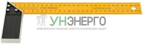 Угольник столярный усилен. желт. 300мм FIT 19430 фото 4