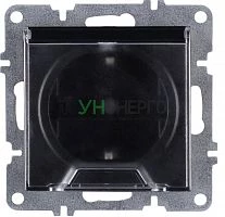 Розетка 1-м СП LAVIN/KAREN 16А IP20 с заземл. с крышкой механизм черн. ARVIA 50 07 2000 218