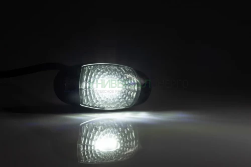 Фонарь габаритный белый LED с проводом 2х075 мм 12В- 30В FRISTOM FT-025 B LED фото 2
