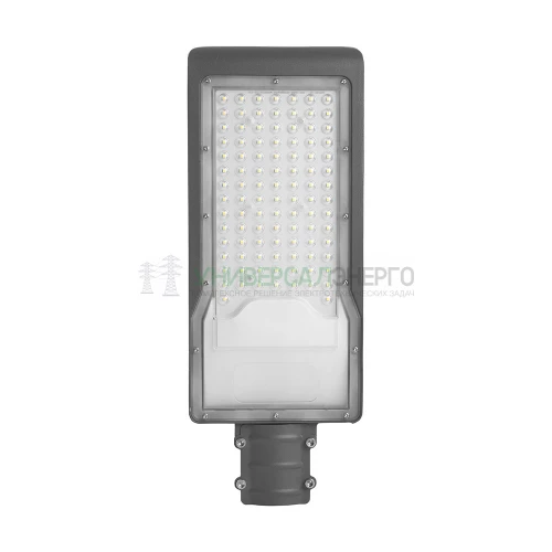 Светодиодный уличный консольный светильник Feron SP3033 100W 6400K 230V, серый 32578