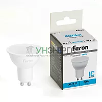 Лампа светодиодная Feron LB-24 MR16 GU10 5W 175-265V 6400K 51217