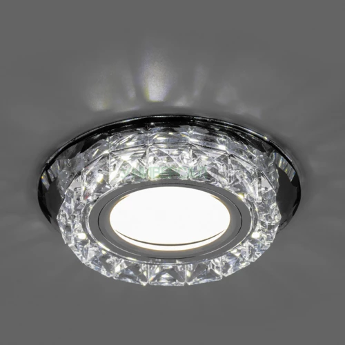 Светильник встраиваемый с белой LED подсветкой Feron CD878 потолочный MR16 G5.3 прозрачный 28823 фото 3