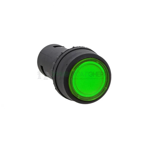 Кнопка SW2C-10D с подсветкой зел. NO 24В EKF sw2c-md-g-24