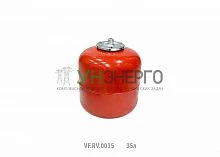 Бак расширительный вертикальный RV 35л красн. (20шт/пал) VALFEX VF.RV.0035