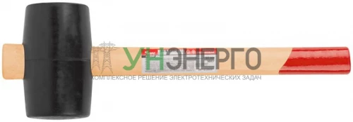 Киянка 50мм 300г деревянная ручка резиновая КУРС 45350 фото 3