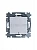Выключатель 1-кл. СП Levit IP20 с подсветкой серебр./дым. черн. ABB 2CHH590146A6070