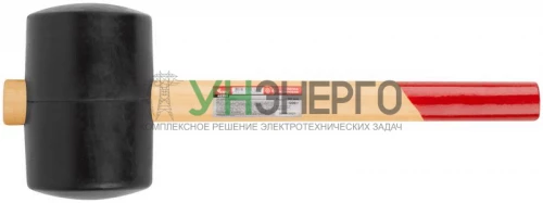 Киянка 90мм 1200г деревянная ручка резинов. КУРС 45390 фото 3