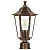 Светильник садово-парковый Feron 6203/PL6203 шестигранный на столб 100W E27 230V, черное золото 11139