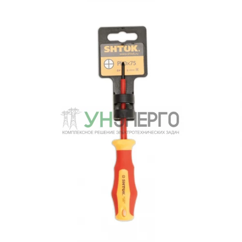 Отвертка 1000В РН 0х75мм (09204) SHTOK 376337 фото 3