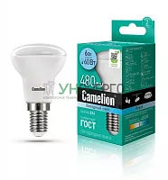 Лампа светодиодная LED6 R50/845/E14 6Вт рефлектор матовая 4500К бел. E14 480лм 170-265В Camelion 11659