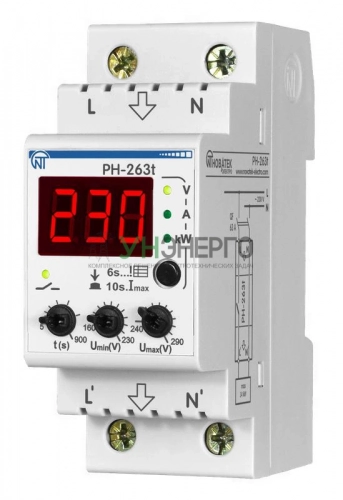 Реле напряжения PH-263 T НовАтек-Электро 3425600263т