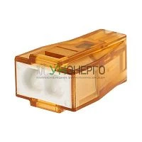 Экспресс-Клемма СМК 773-602 с пастой 2-проводная 0.75-4кв.мм (уп.50шт) Rexant 07-5274 Экспресс-Клемма СМК 773-602 с пастой 2-проводная 0.75-4кв.мм (уп.50шт) Rexant 07-5274