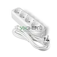 Удлинитель 4х3м с заземл. IP20 Е-304А ПВС 3х1.5 Universal 1730