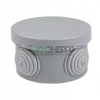 Коробка распаячная КМР-040-039 наружная с крышкой 85х40 4 мембранных ввода IP54 розн. стикер PROxima EKF plc-kmr-040-039-r