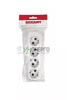 Колодка 4-м с заземл. Rexant 11-8707