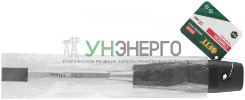 Стамеска CrV с пластиковой ручкой 10мм FIT 43110 фото 3