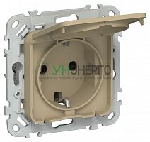 Розетка СП FLITE РСшкр11-1-44-ФлХ 16А IP44 с заземл. с защ. шторками и крышкой безвинтовое крепление механизм хаки IEK FI-R16-16-1-44-K59 Розетка СП FLITE РСшкр11-1-44-ФлХ 16А IP44 с заземл. с защ. шторками и крышкой безвинтовое крепление механизм хаки IEK FI-R16-16-1-44-K59