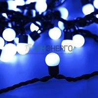 Гирлянда светодиодная ARD-BALL-CLASSIC-D17.5-10000-BLACK-100LED BLUE (230В 7Вт) (IP65) Ardecoled 025582