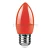 Лампа светодиодная Feron LB-376 свеча E27 1W красный 25928
