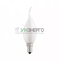 Лампа накаливания CT35 40W E14 frosted "Свеча на ветру" JazzWay 3321475 Лампа накаливания CT35 40W E14 frosted "Свеча на ветру" JazzWay 3321475