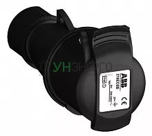 Розетка кабельная 216EC6B Easy&Safe 216EC6B 16А 2P+E IP44 6ч черн. ABB 2CMA103578R1000 Розетка кабельная 216EC6B Easy&Safe 216EC6B 16А 2P+E IP44 6ч черн. ABB 2CMA103578R1000