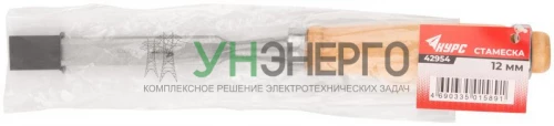 Стамеска 12мм деревянная ручка КУРС 42954 фото 3