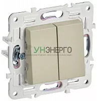 Выключатель проходной 2-кл. SKANDY 10А SK-V05B беж. IEK SK-V22-0-10-K10