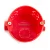 Подрозетник углубленный STEKKER EBX30-01-1 с кабель-каналом для сплошных стен, красный 49002
