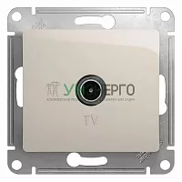 Розетка телевизионная TV Glossa коннектор механизм молочн. SE GSL000993