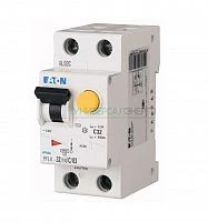 Выключатель автоматический дифференциального тока 2п (1P+N) C 25А 30мА тип AC 4.5кА PFL4-25/1N/C/003 2мод. EATON 293300