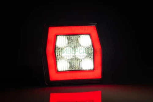 Фонарь заднего хода универсаальный  LED 12-36В, 2-функциональный, со светом габаритным и проводом  1м. FRISTOM FT-124 LED фото 2